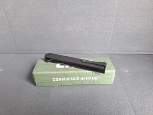 CRKT CEO Flipper Folding Knife Black/AUS 8 Steel/Glass Reinforced Nylon Handle - Picture 1 of 4