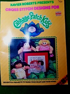 Cabbage Patch Kids Cross Stitch Design Pattern Book Xavier Roberts Vintage(1984) - Picture 1 of 12