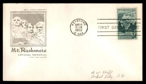 MayfairStamps US FDC 1952 South Dakota Mount Rushmore National Memorial Farnam F - Picture 1 of 2