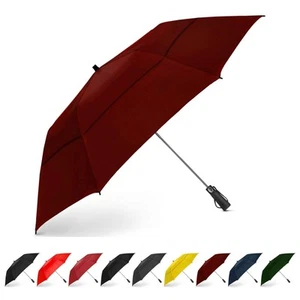 Golf Umbrella - 58 Inch Windproof Rain Umbrellas w/Double Canopy - Compact, P... - Picture 1 of 9