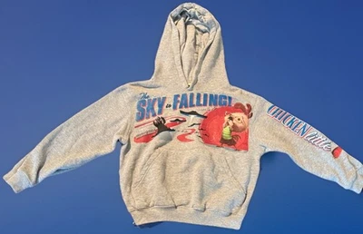 Vintage Chicken Little Hoodie Kids Youth Disney 2005 Y2K Animated Movie Retro - Image 1 of 4