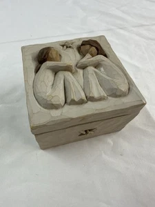 Caja de baratijas de amistad Willow Tree de colección Forever Friends Susan Lordi Demdaco - Imagen 1 de 8