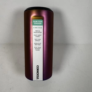Corkcicle Slim Dosenkühler Lila Farbe Nebel passt 12 Unzen Slim Dosen Neu mit Etikett - Bild 1 von 5
