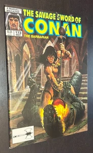 SAVAGE SWORD OF CONAN #173 (Marvel Comics 1990) -- Fantasía de la Edad de Cobre -- Casi Nuevo- - Imagen 1 de 3