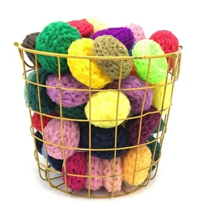 Lote a Granel de Mallas de Nailon Premium Hechas a Mano Plato Exfoliantes Surtidos de Colores - Imagen 1 de 4