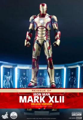 Figura Hot Toys Iron Man Mark XLII (versión de lujo) escala 1/4 reedición QS008 Foto 1 de 4