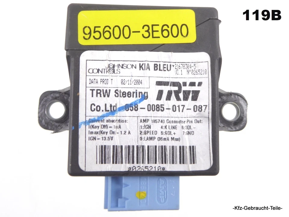 Centralina servosterzo Kia Sorento I (JC) 2.5 CRDi 95600-3E600 - Immagine 1 di 3