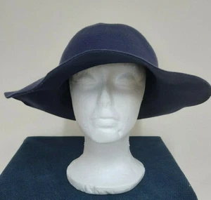 Floppy Hat Navy Womens Ladies Medium Headwear - Picture 1 of 2