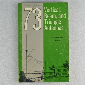 73 Vertical, Beam, and Triangle Antennas Edward M Noll Paperback Book HAM Radio - Zdjęcie 1 z 6