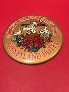 Disney Goofy Goofy's Holiday Feast Pin Botón Trasero 1993 - Imagen 1 de 3