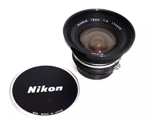 EXC+++ TOP+++ Nikon Nikkor 18mm f/1:4 Ai Ultra Wide Angle + Lens Hood HN-15 - Photo 1/12