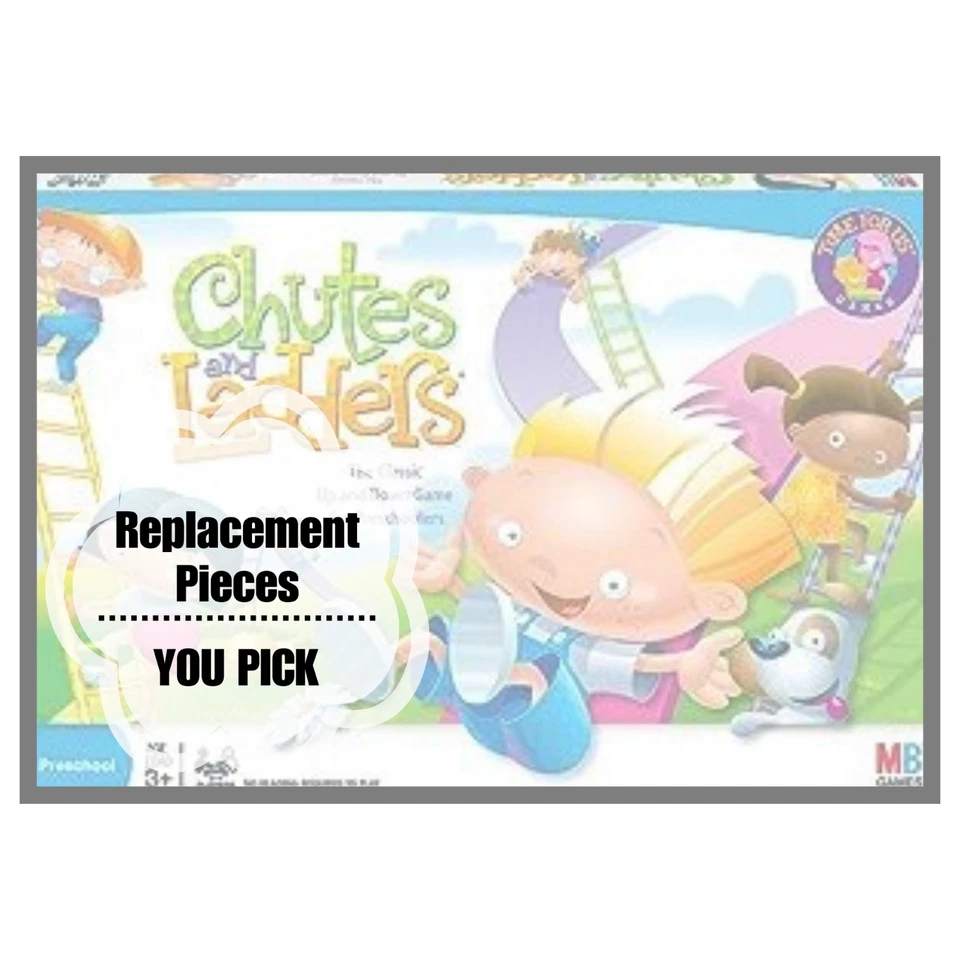 Calhas e escadas jogo de tabuleiro 2004 Hasbro peças de reposição peças, você escolhe - Imagem 1 de 1