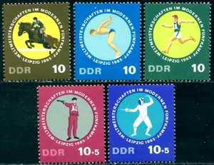 1965 Pentathlon,Epee fencing,pistol Shooting,swimming,Horse,Germany DDR,1133,MNH - Picture 1 of 1