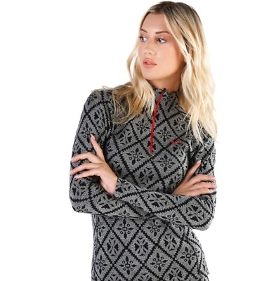 Longsleeve mit Zip - 100% Merinowolle - Baselayer  l  Woolona - Bild 1 von 4