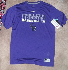 NUEVA CAMISETA DE BÉISBOL NIKE MLB Colorado Rockies para hombre S pequeña Dri Fit NUEVA NUEVA CON ETIQUETAS - Imagen 1 de 1