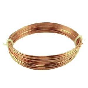 Copper Craft Wire Unplated Anti Tarnish Square 6M Coil 0.8mm Thick - Picture 1 of 1