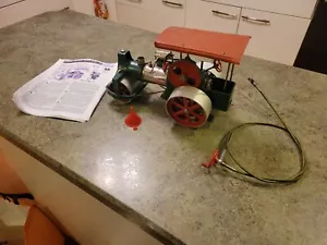 Vintage Wilhelm Schroder GmbH Steam Roller Toy 12.5" ~ Untested - Picture 1 of 12