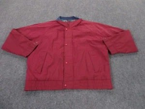 Vintage Field Stream Jacket Adult XL Red Bomber Mock Neck Outdoors Hiking Mens - Picture 1 of 14