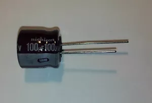 Nichicon 100uF 100 Volt Elektrolytkondensator PF Serie Radialleitungen USA Verkäufer - Bild 1 von 6