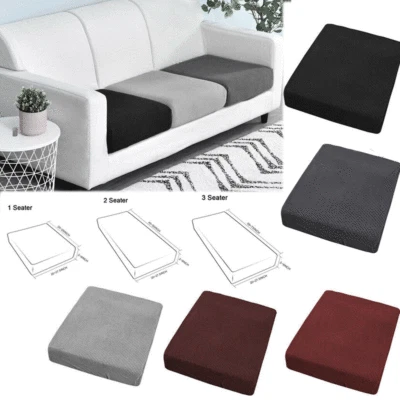 Replacement Corn Fleece Sofa Cushion Couch Slip Covers Fabric Stretchy Protector - Image 1 of 4