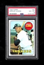 1969 Topps #87 HORACE CLARKE New York Yankees PSA 8 NM-MT