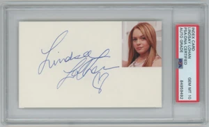 Lindsay Lohan Vintage Original Full Name Signed Autograph PSA Gem 10 24118 - Picture 1 of 2