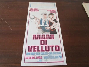 LOCANDINA ORIGINALE MANI DI VELLUTO ADRIANO CELENTANO - Picture 1 of 2