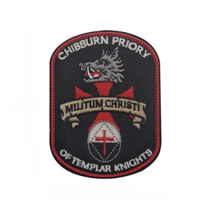 MILITUM CHRISTI Stickere Klett Patch Klettverschluss Kleidung Rucksack Aufnäher - Bild 1 von 3