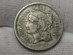 1868 3¢ Cent Nickel. #32 - Bild 1 von 6