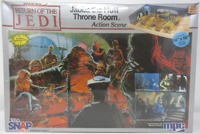 MPC 1983 Star Wars Return of the Jedi Jabba the Hutt Throne Room Model Kit - Image 1 of 4