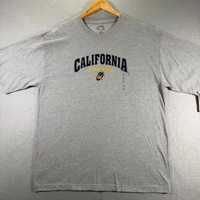 Camiseta universitaria California Golden Bears NCAA para hombre XL gris manga corta Cal Cadre Foto 1 de 4