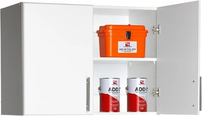 Elite 2 Door Stackable Wall Mounted Storage Cabinet, 16" D X 32" W X 24" - Image 1 of 4