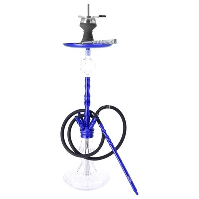 Luna Hookah Bigima Shisha Wasserpfeife Hookah Blau Aluminium Komplettset Alu Neu - Bild 1 von 4