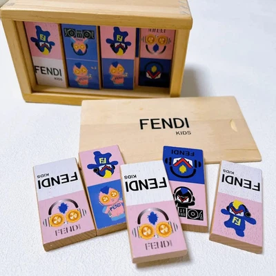 FENDI KIDS Novelty Wooden Blocks Dominoes Imaginative Creative Play FromJAPAN FS - Image 1 of 4
