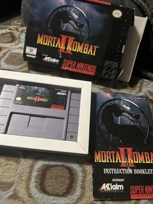 Mortal Kombat II Super Nintendo SNES Complete In Box Manual CIB Video Game - Image 1 of 4