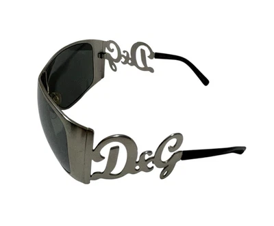 Gafas de sol Dolce & Gabbana D&G 6019 RARAS DE COLECCIÓN con escudo plateadas con lente espejo Foto 1 de 4