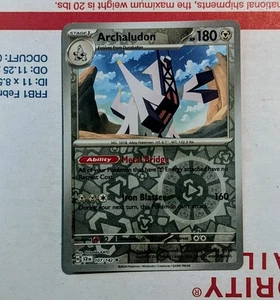 Pokemon Stellar Crown Reverse Holo 107/142 Archaludon - Imagen 1 de 1