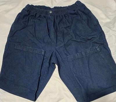 22WP Mujer Dentro Vaqueros Cintura Elástica Dos Bolsillos Pierna Recta 100% Algodón Foto 1 de 3