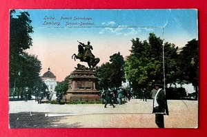 Leporello AK LEMBERG Lwiw Ukraine 1917 Sobieski Denkmal    ( 160501 - Bild 1 von 4