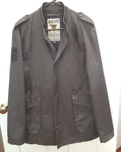 Cappotto Volcom Scout Uomo Taglia L Grigio Fortis Explorator Foderato Tasche Militari - Foto 1 di 9