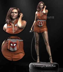 Mary Jane Watson Statue 3D Print Unpainted/Unassembled - Picture 1 of 10