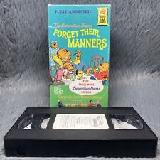 The Berenstain Bears Forget Their Manners VHS 1989 Plus The Wicked Weasel Spell
