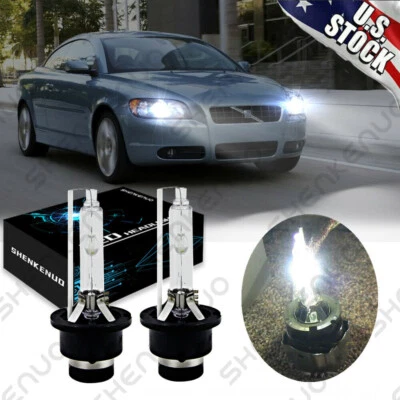 For 2006 - 2013 Volvo C70 HID Xenon D2S Low Beam Headlight Replacement Bulb Set - Image 1 of 4