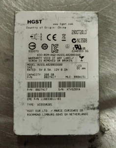 2x EMC 005050362 118033011-03 (HGST 0B27417) 200GB 2.5" SAS SSD - NO Tray! - Picture 1 of 1