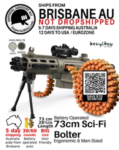 M416 Belt Fed Soft Bullet Toy | 73CM man-sized | 5 day AU express 14d USA - Photo 1 sur 3