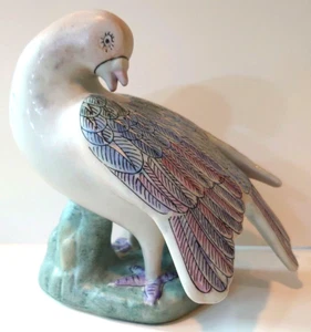 Chinoiserie Pigeon Dove Bird Statuette, 1970s - Picture 1 of 5