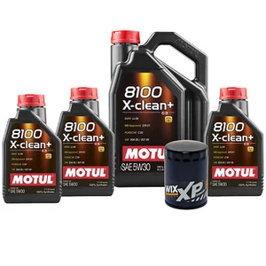 8L Motul 8100 X-CLEAN + 5W30 Wix XP Filter Motor Oil Change Kit API SN/CF - Picture 1 of 1