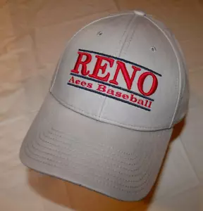 Reno Aces MiLB All Gray Three Line Hat The Game Adult Adjustable New w/ Tag - Picture 1 of 6