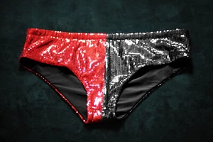 NeoClassic Red and Black Harley Quinn shorts Mix of Suicide Squad and Classic - Picture 1 of 3