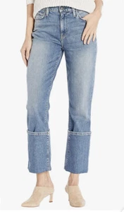 NWTs HUDSON Holly High Rise Straight Reverse Hem Jean Size 29 - Picture 1 of 2